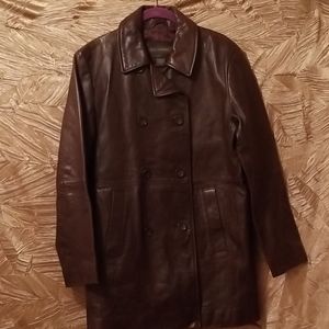 Vintage banana  republic  leather coat
